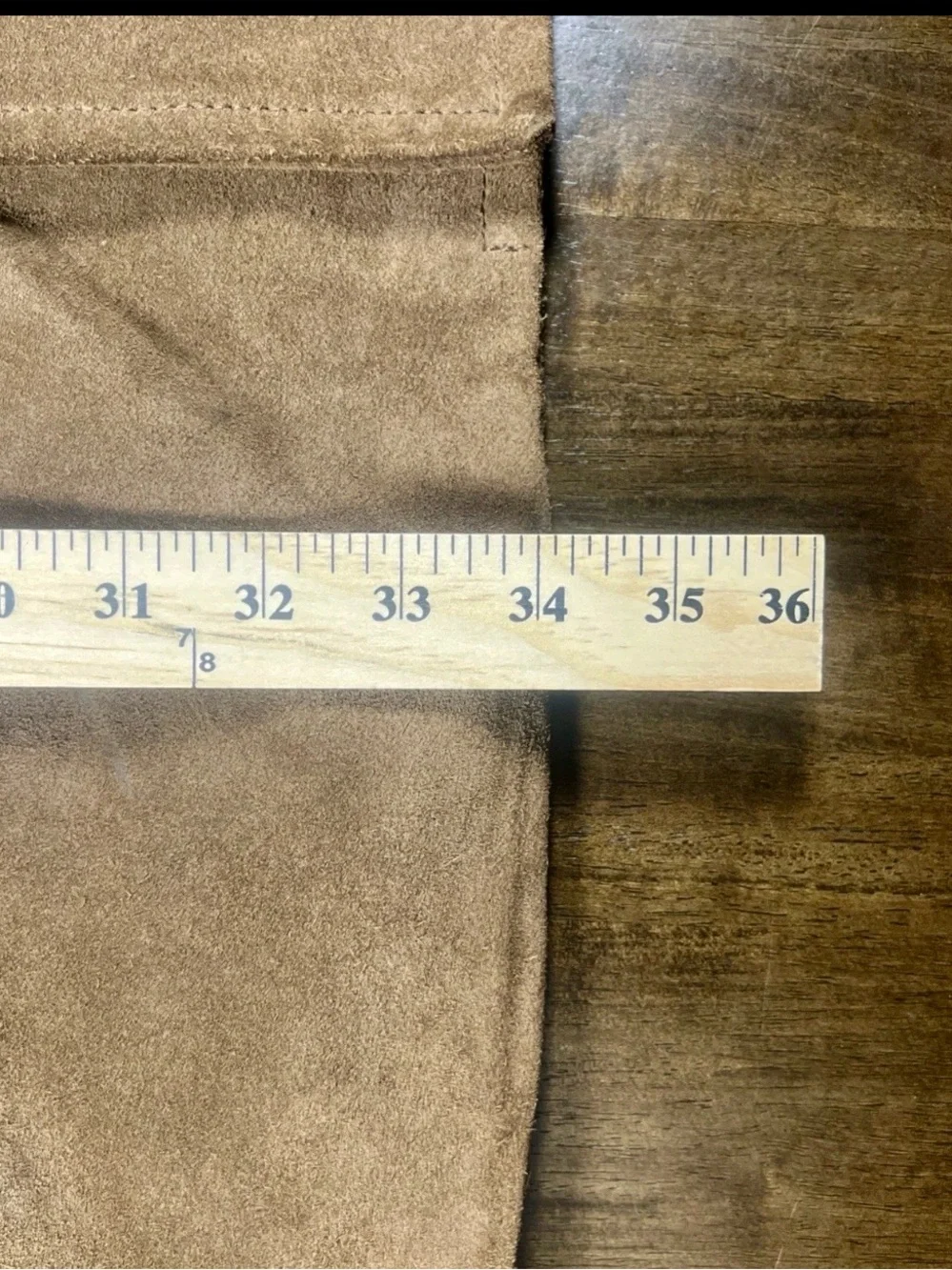 Men's Brown Suede Button-Front Coat